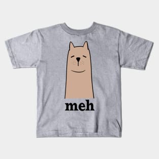 Meh Dog Lack Of Interest Kids T-Shirt